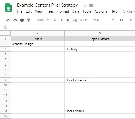 Early Content Pillar Strategy - Google Sheets (1)